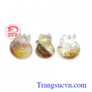 Hồ ly thạch anh tóc thiên nhiên bền đẹp, chất lượng, đeo hợp thời trang và phong thủy