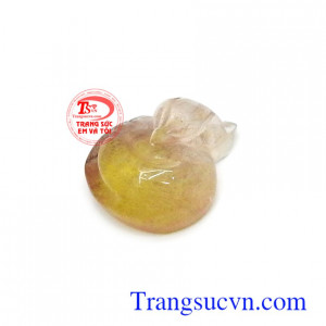 Mặt hồ ly thạch anh tóc thành công phù hợp làm mắt nhẫn, mặt dây chuyền, đeo hợp thời trang và phong thủy phái đẹp