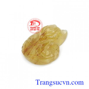 Mặt hồ ly thạch anh tóc thịnh vượng