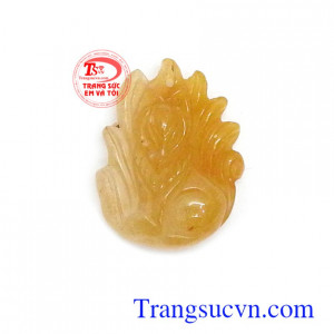 Hồ ly chúa thạch anh tóc hạnh phúc chạm khắc tinh xảo, sắc nét, phù hợp làm trang sức bền đẹp, tinh tế