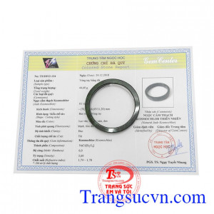 Vòng ngọc cẩm thạch có kèm giấy kiểm định chất lượng