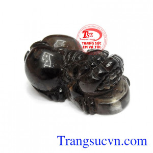 Mặt tỳ hưu thạch anh khói phúc lộc giúp hút vượng khí, tài lộc, mang điều tốt lành đến cho chủ nhân
