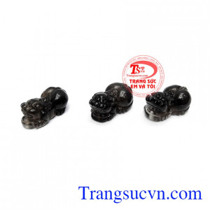 Mặt tỳ hưu thạch anh khói phúc lộc giúp hút vượng khí, tài lộc, mang điều tốt lành đến cho chủ nhân