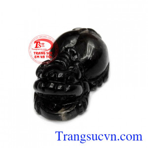 Mặt tỳ hưu thạch anh khói đẹp