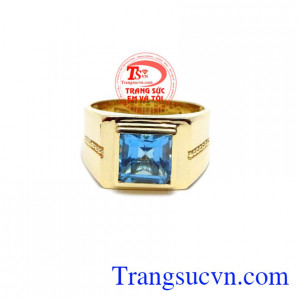 Nhẫn nam Topaz Thịnh Vượng được phái mạnh ưa thích, sản phẩm được thiết kế đẹp thời trang, lịch sự