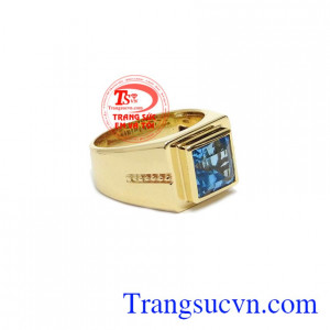 Nhẫn nam Topaz Thịnh Vượng, giao hàng nhanh trên toàn quốc
