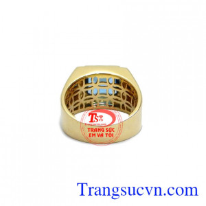 Nhẫn nam Topaz Thịnh Vượng