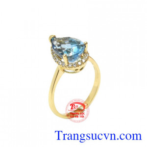 Nhẫn nữ topaz quyến rũ