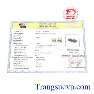 Sản phẩm có giấy kiểm định đá quý