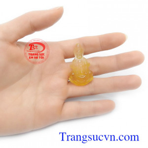 Mặt dây chuyền thạch anh tóc vàng bền đẹp, chất lượng, màu sắc tươi sáng