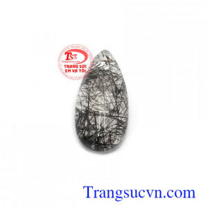 Mặt thạch anh tóc đen thịnh vượng tài lộc