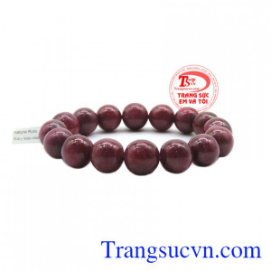 Chuỗi ruby thiên nhiên kiểu dáng độc đáo