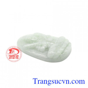 Sản phẩm được chạm khắc theo hình Phật Hư Không Tạng Bồ Tát là tượng trưng cho sự thành thật và giàu có
