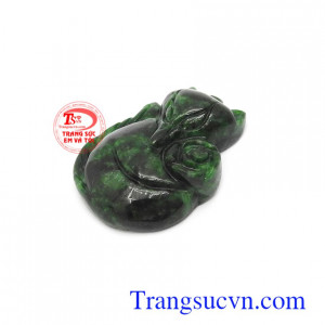 Hồ ly phỉ thúy thiên nhiên phù hợp làm mặt nhẫn, mặt dây chuyền thời trang và sang trọng