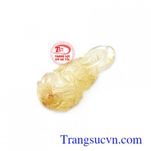 Mặt dây chuyền thạch anh tóc thiên nhiên sang trọng, tinh tế và thời trang