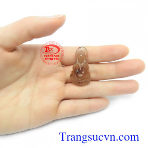 Mặt dây chuyền thạch anh tóc thiên nhiên sang trọng, tinh  tế