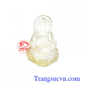 Mặt Phật bà thạch anh tóc thịnh vượng