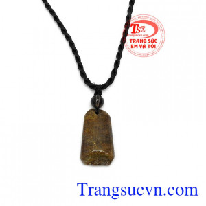 Mặt dây thạch anh tóc may mắn, giao hàng nhanh trên toàn quốc