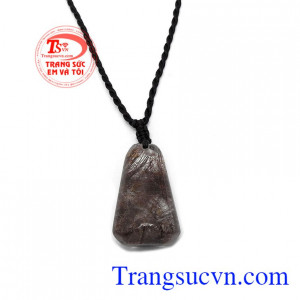 Mặt dây thạch anh tóc nâu, giao hàng nhanh trên toàn quốc