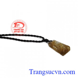 Mặt dây thạch anh tóc tài lộc, giao hàng nhanh trên toàn quốc