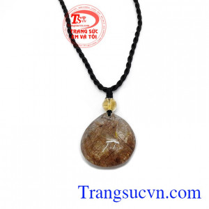 Mặt dây thạch anh tóc quyền lực, giao hàng nhanh trên toàn quốc