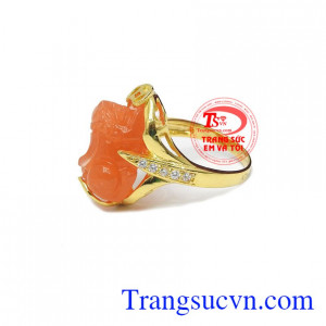 Nhẫn nữ tỳ hưu vàng đắc lộc, bảo hành 6 tháng, giao hàng nhanh trên toàn quốc