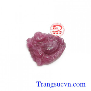 Mặt phật Di lặc ruby may mắn là biểu tượng của hạnh phúc vui vẻ và bình an