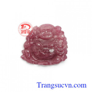 Mặt Di lặc ruby bình an trong phong thủy là biểu tượng của vui vẻ, hạnh phúc và may mắn trong cuộc sống