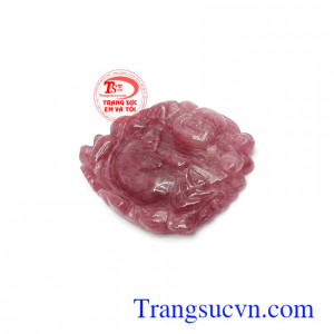 Phật Di lặc ruby thiên nhiên phù hợp làm mặt dây chuyền đeo sang trọng, đẳng cấp và phong thủy