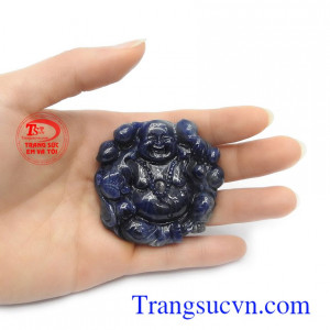 Mặt phật di lặc sapphire phong thủy bình an