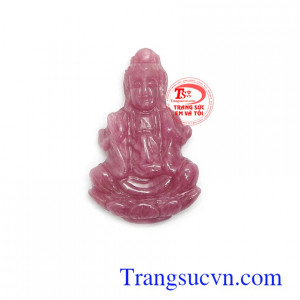 Mặt dây phật bà ruby hạnh phúc là biểu tượng cho lòng từ bi, bác ái, hướng thiện, hướng phật