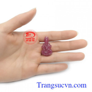 Mặt phật bà ruby thiên nhiên sang trọng, tinh tế và thời trang