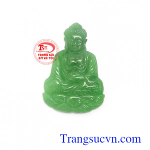 Mặt A Di Đà cẩm thạch an nhiên màu sắc đẹp, chất lượng ngọc đảm bảo, chạm khắc công nghệ cao