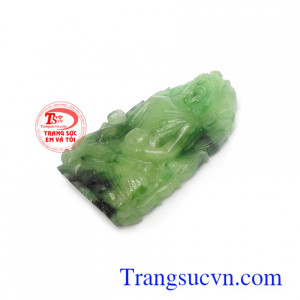 Mặt phật A Di Đà phúc lộc ngọc cẩm thạch thiên nhiên chạm khác đẹp, chất lượng ngọc đảm bảo, mặt phật ngọc phỉ thúy