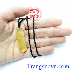 Đá thạch anh tóc vàng hợp với người mệnh kim mệnh thổ