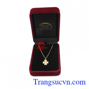 Bộ dây chuyền cỏ 4 lá đẹp