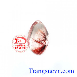 Mặt đá thạch anh tóc đỏ.