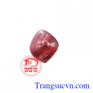 Mặt thạch anh tóc đỏ chất lượng.