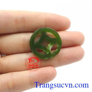 Mặt Nephrite đồng tiền