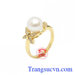 Nhẫn nữ ngọc trai hồ điệp
