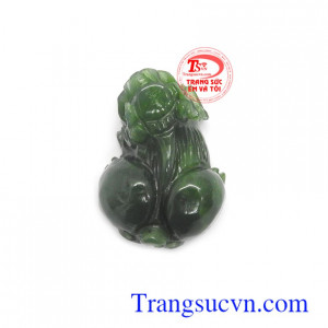 Mặt tỳ hưu nephrite bình an bền đẹp, chất lượng, phù hợp làm mặt dây chuyền, mặt nhẫn đeo sang trọng, thời trang