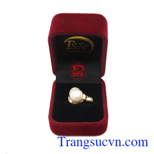 Mặt Dây Ngọc Trai Nữ Hoàng 14k, bảo hành 12 tháng, giao hàng nhanh trên toàn quốc