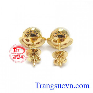 Hoa Tai Ngọc Trai Nữ Hoàng 14k, bảo hành 12 tháng, giao hàng nhanh trên toàn quốc