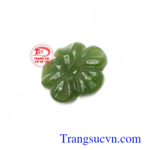Mặt ngọc nephrite thiên nhiên may mắn