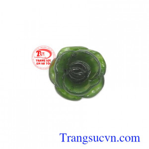 Mặt ngọc nephrite quyền lực màu sắc đẹp, chất lượng cao, chạm khắc tinh xảo