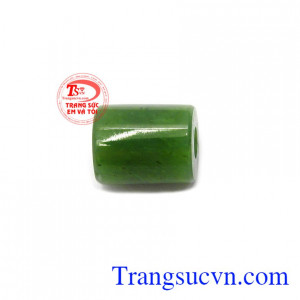 Lu Thống Nephrite Đại Cát có thể đeo dây, bọc vàng làm mặt dây chuyền