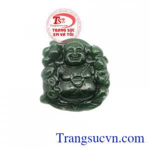 Mặt Phật Di Lặc Nephrite chất lượng.