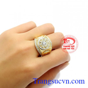 Nhẫn nam vàng tây thương hiệu
