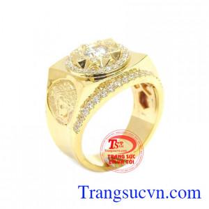 Nhẫn nam vàng tây thương hiệu
