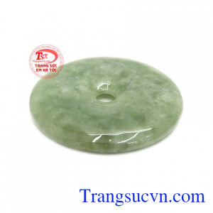 Mặt đồng xu cẩm thạch thiên nhiên được chế tác đơn giản, sang trọng.